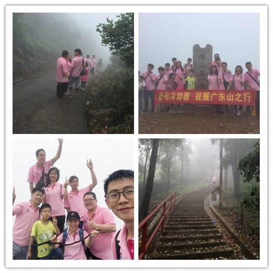睿佳冷卻器到達佛山第一峰峰頂合照留念 睿佳冷卻器到達佛山第一峰峰頂合照留念