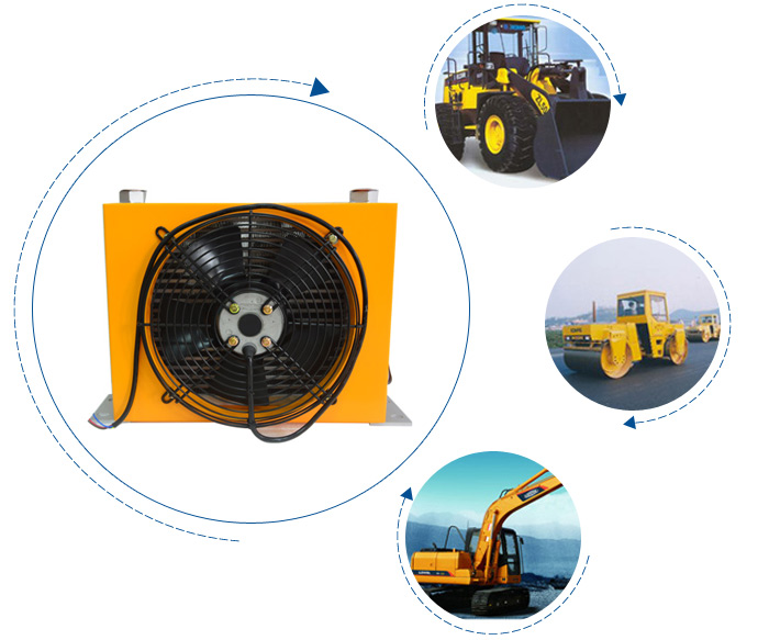 睿佳冷卻器應(yīng)用在工程機(jī)械