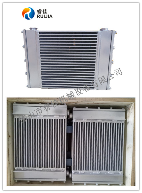 客戶訂做凌格風(fēng)空壓機(jī)冷卻器！