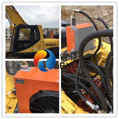 【睿佳冷卻器】<font color='red'>液壓風(fēng)冷散熱器</font>之挖掘機(jī)加裝