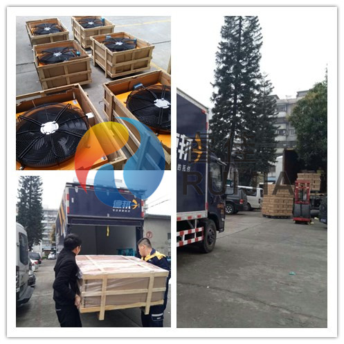 睿佳風冷卻器發(fā)貨