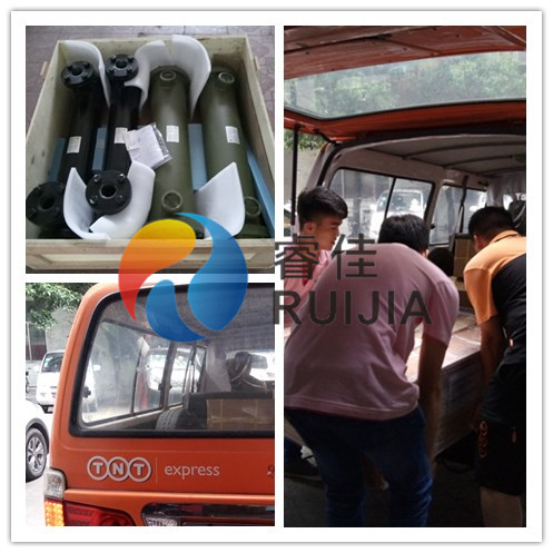 外國(guó)客戶定購(gòu)<font color='red'>列管式水冷卻器</font>